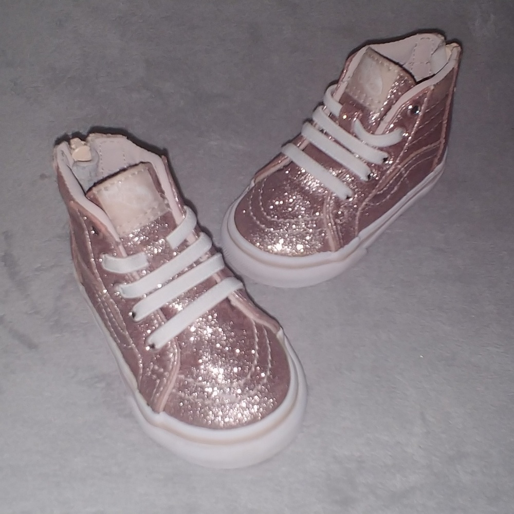 Vans Sparkly Pink Size 4 Toddler/Baby
